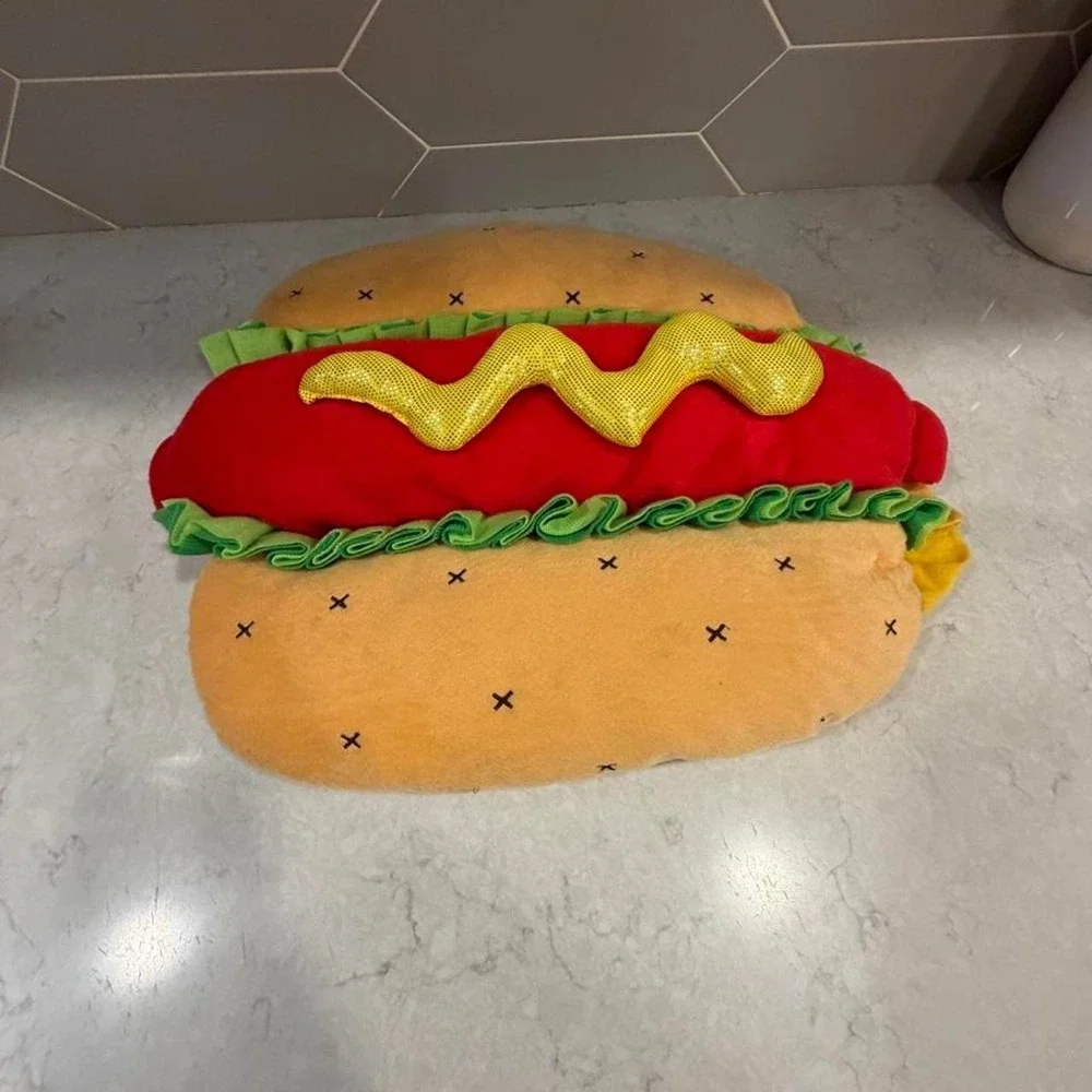 Dog Costume Size M * Measurement included * Hot Dog Costume